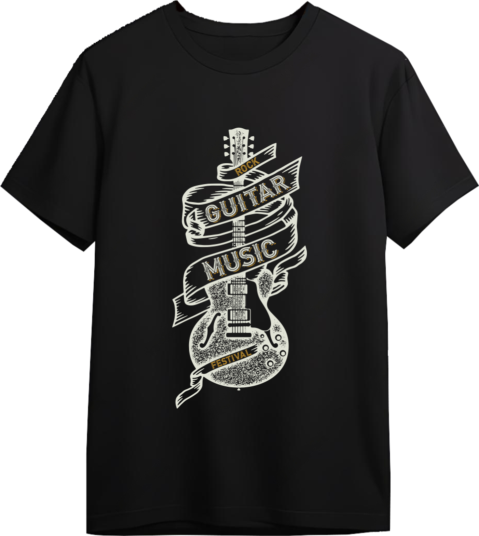 Guitar Music Designed Regular Tee