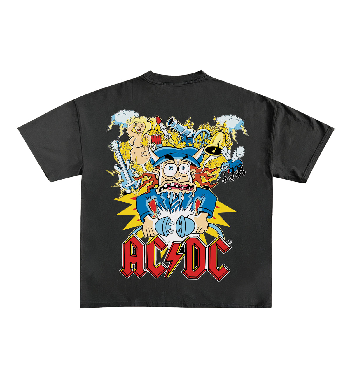 AC/DC Designed Oversized Tee