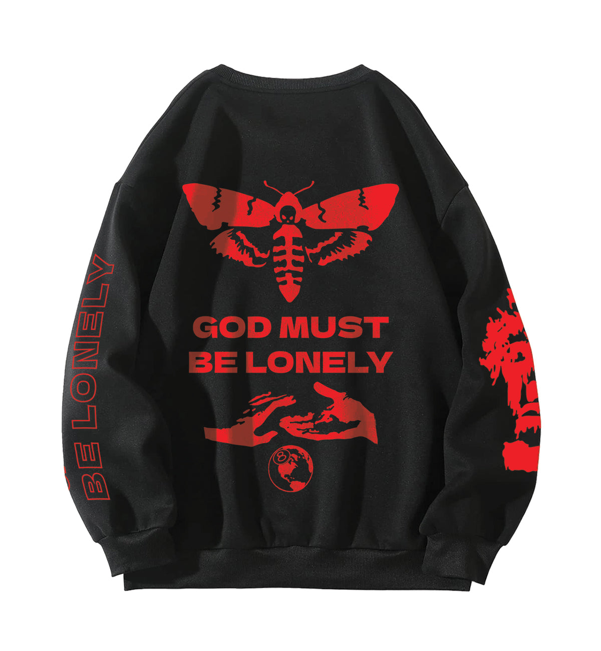 Good Must Be Lonely Designed Oversized Sweatshirt