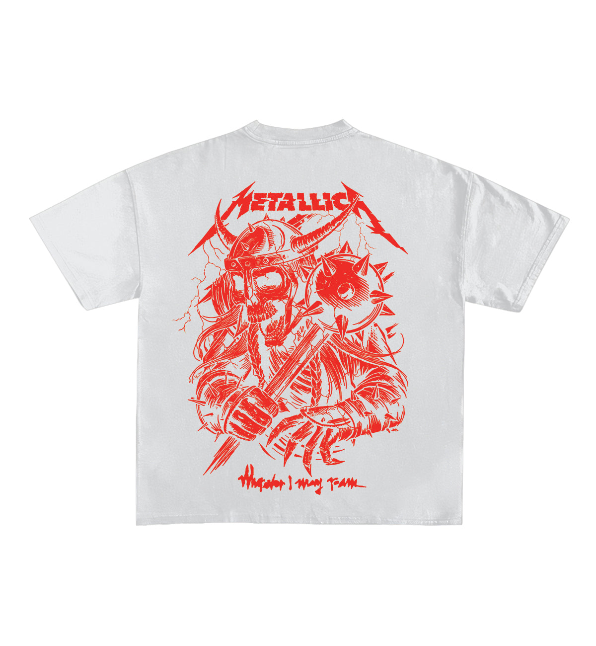 Metallica Designed Oversized Tee