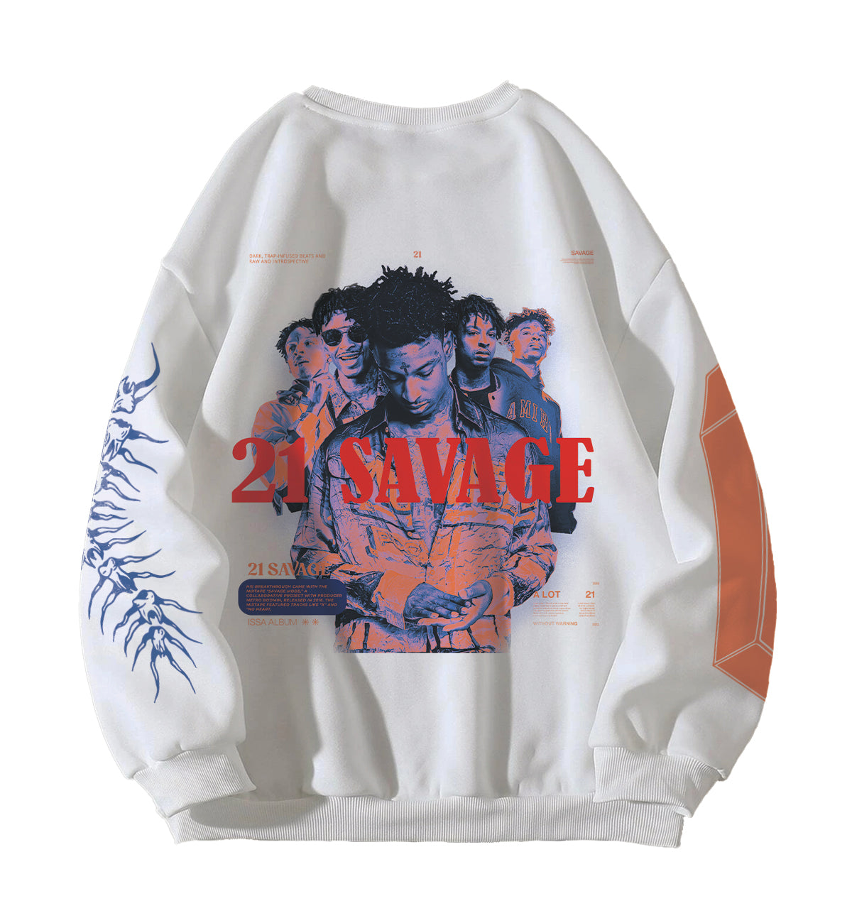 21 Savage Designed Oversized Sweatshirt