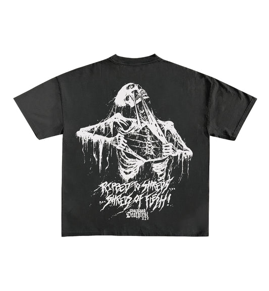 Metal Designed Oversized Tee
