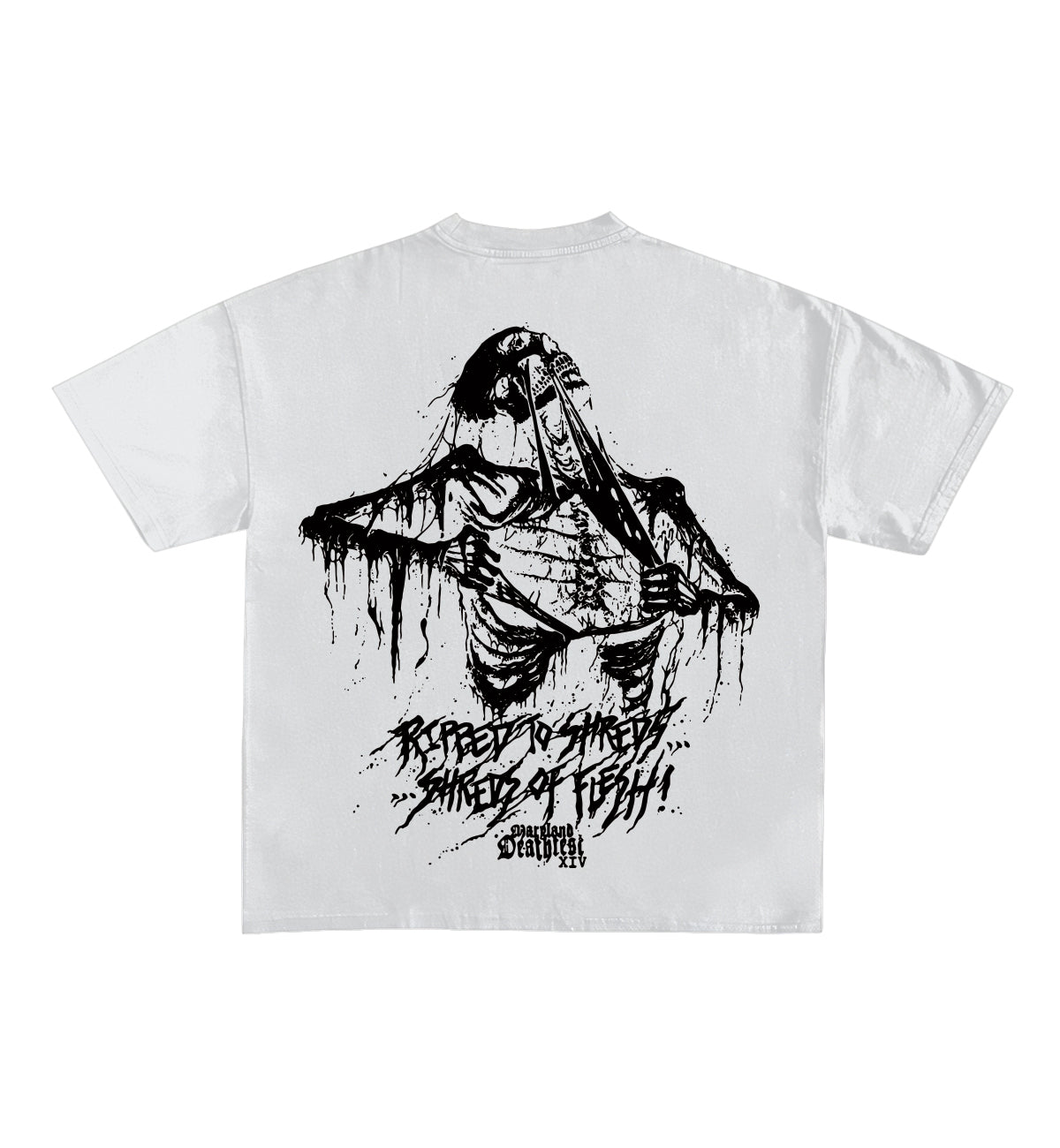 Metal Designed Oversized Tee