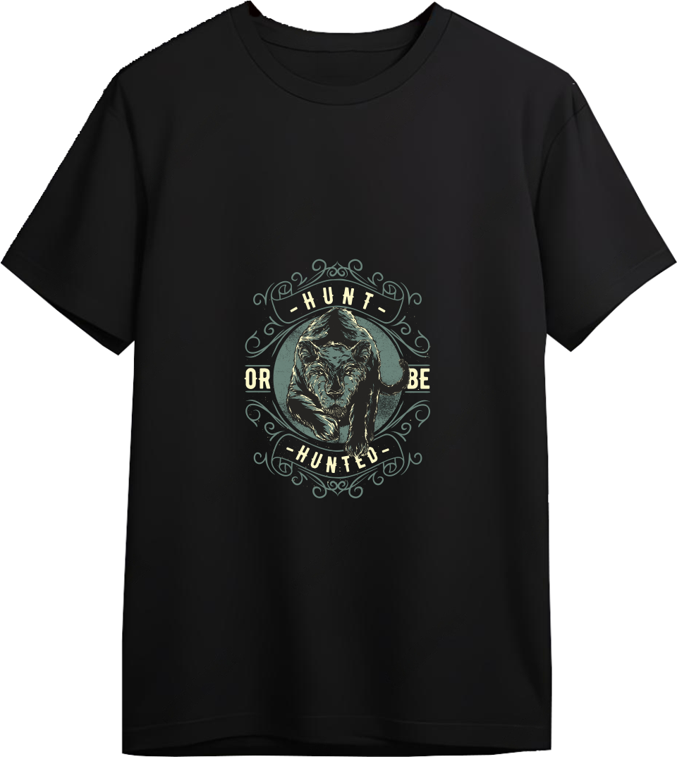 Hunt Or Be Hunted Designed Regular Tee