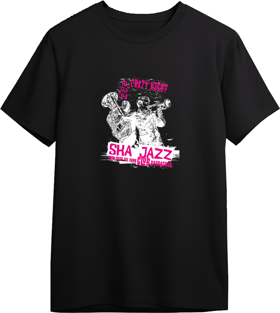 Crazy Night SKA JAZZ Designed Regular Tee