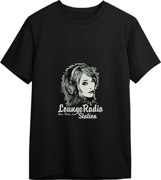 Lounge Radio Station Designed Regular Tee