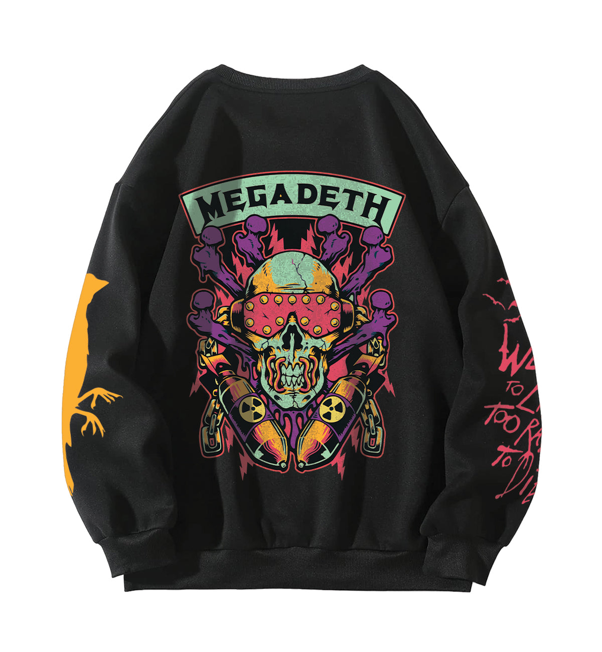 Megadeth Designed Oversized Sweatshirt