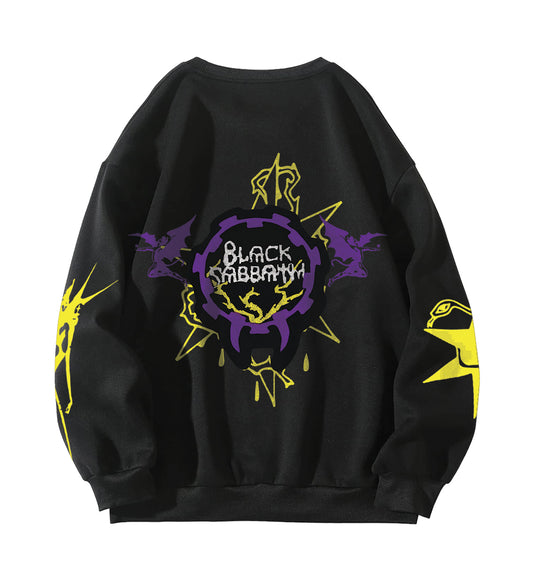Black Sabbath Designed Oversized Sweatshirt