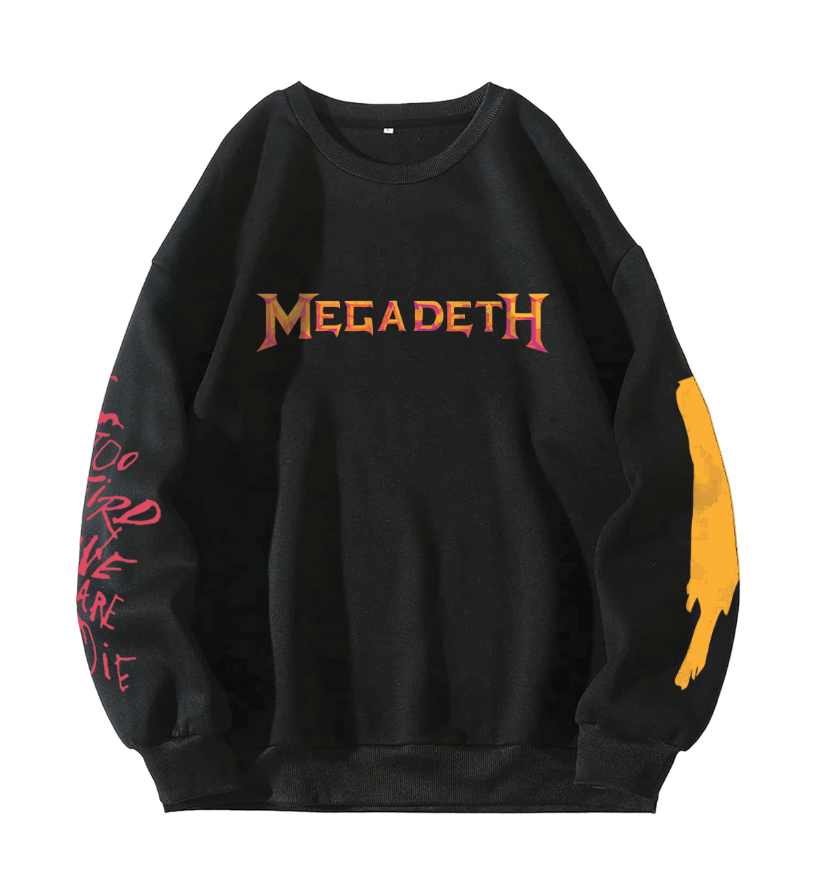 Megadeth Designed Oversized Sweatshirt